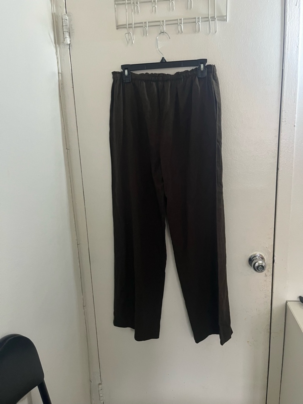 Mango Women’s Drawstring Joggers in Dark Brown - Picture 2 of 8